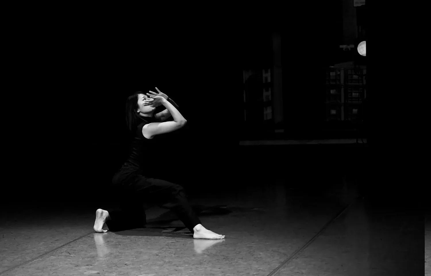 Dancer in an expressive contemporary dance pose for a contemporary quiz